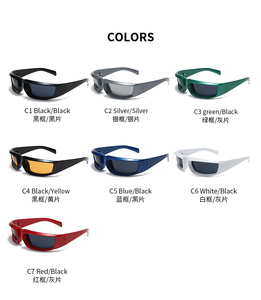 Gafas de Sol <span class=keywords><strong>2022</strong></span> Y2K Modernas Personalizadas, Ovaladas Pequeñas <span class=keywords><strong>para</strong></span> <span class=keywords><strong>Mujer</strong></span>, PC, Nuevas Gafas de Sol Modernas - Product Image 6