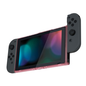 เคสเปลี่ยนหน้ากากสีชมพูใส DIY สำหรับเครื่อง Nintendo Switch พร้อมปุ่มปรับระดับเสียงขึ้นลงและปุ่มเปิดปิด - Product Image 5