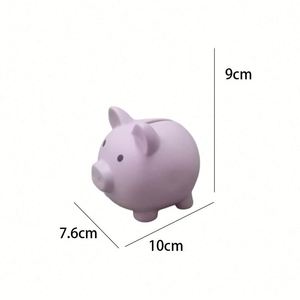 Tirelire personnalisée avec logo, cadeaux publicitaires, jouet sonore en PVC en forme de cochon pour la Journée des enfants, ornements pour la collecte de monnaie et les économies - Product Image 5