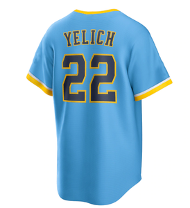 Herren 22 Christian Yelich Custom Name und Nummer US America Hochwertige Hot Selling genähte Baseball-Trikots - Product Image 5