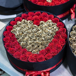 Roses éternelles naturelles <span class=keywords><strong>séchées</strong></span> roses, <span class=keywords><strong>immortelles</strong></span>, durables, longue durée de vie, roses conservées, boîte de <span class=keywords><strong>fleurs</strong></span> décoratives - Product Image 2