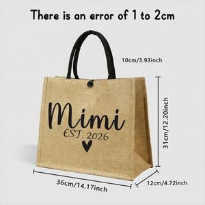 Bolso de Mano de Lino Colorido, Simple y Elegante, Adecuado para Cumpleaños, Navidad y Uso Diario - Product Image 4