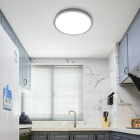 Plafonnier LED à haute luminosité 6W 12W 18W 24W, protection des yeux, montage en surface, rond ou carré, pour appartement, salon, magasins, bureaux