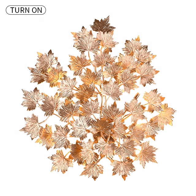 Rose gold modern wall lamp luxury lamp for villa living room indoor led wall lamp