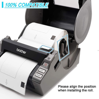 DK-22205 Prix bas, personnalisé, compatible avec le papier thermique Brother Dk2205, rouleau d'étiquettes pour imprimantes Brother QL