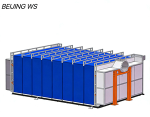 <span class=keywords><strong>Cabine</strong></span> <span class=keywords><strong>de</strong></span> <span class=keywords><strong>peinture</strong></span> télescopique pour préparation et suivi <span class=keywords><strong>de</strong></span> la <span class=keywords><strong>peinture</strong></span> 14kW 380V avec pré-filtre + filtres <span class=keywords><strong>de</strong></span> plafond et <span class=keywords><strong>de</strong></span> sol Garantie 2 ans - Product Image 2