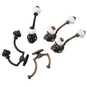 Wall Mounted Copper Coat <b>Hooks</b> Round Shape For Bedroom Clothing Storage - Product Image 5