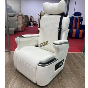 Siège de voiture électrique <span class=keywords><strong>pivotant</strong></span> de luxe de qualité DOS pour fourgonnette, siège de capitaine pour MPV, limousine W447, course, camping-car, en cuir - Product Image 2