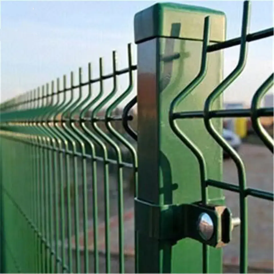 Anping factory pvc or powder coating 4mm wire mesh fence, house main gate design,modern cast iron window and door grill design