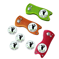 Outil de réparation de divots de golf automatique à ouverture rapide, direct usine, avec marqueur de balle, durable, vierge, écologique, pour le sport