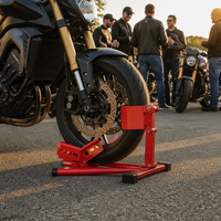 Support de roue avant de moto réglable et économique – Cale de roue de moto