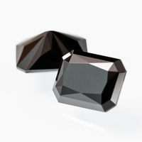 Moissanite de couleur créée en laboratoire Redleaf, 1 carat, taille ronde, taille fantaisie, pierre précieuse lâche avec jeu de couleurs, certifiée par une tierce partie
