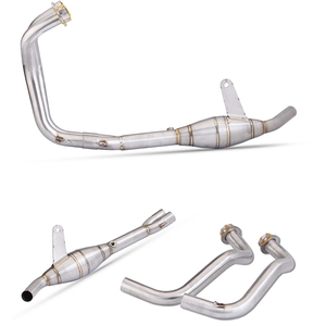 Para Yamaha YZF R3 R25 <span class=keywords><strong>MT03</strong></span> <span class=keywords><strong>2015</strong></span> - 2023, Sistema de Escape Completo para Motocicleta, Tubo de Enlace Delantero Medio - Product Image 5