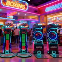 Machine de boxe électronique d'arcade à monnayeur avec jeu de frappe sur cible et système de rachat de tickets