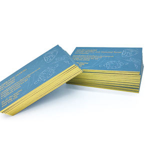 Cartes de visite et cartes postales personnalisées avec logo de marque, impression en relief, double face, couleur pleine, remerciements - Product Image 1