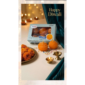 Bougie Artisanale Chakar Laddu Art Candle Ronde Blanc Chaud Faite à la Main pour les Activités Religieuses - Product Image 3
