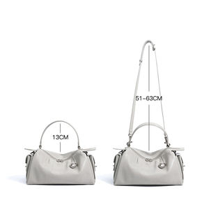 RZCK 2025 Nouveau Sac à Main Femme en <span class=keywords><strong>Cuir</strong></span> Véritable Sac Boston Mode Décontractée Sac en <span class=keywords><strong>Cuir</strong></span> de Vache Sac Bandoulière pour Femmes - Product Image 4
