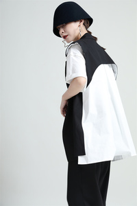 2023 été nouveau Design sens dos épissage chemise <span class=keywords><strong>gilet</strong></span> <span class=keywords><strong>gilet</strong></span> spectacle mince costume <span class=keywords><strong>gilet</strong></span> femmes 2128 - Product Image 6