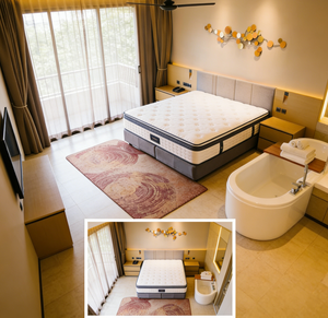Ensemble de meubles de <span class=keywords><strong>chambre</strong></span> <span class=keywords><strong>d</strong></span>'hôtel sur mesure haut de gamme et tendance pour les chambres <span class=keywords><strong>d</strong></span>'hôtes de complexe hôtelier - Product Image 4