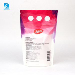 Sachet d'emballage personnalisé imprimé, refermable, résistant à l'humidité, avec fermeture éclair, pour <span class=keywords><strong>masques</strong></span> et soins des mains, avec fenêtre, pour produits cosmétiques hydratants - Product Image 3