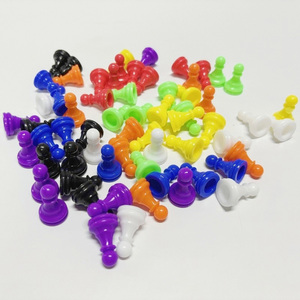 Pezzi di Scacchi e <span class=keywords><strong>Dama</strong></span> in Plastica Colorata Premium, Accessori per Giochi da Tavolo, Stile Cartone Animato per Bambini - Product Image 3