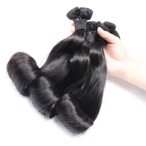 Brazilian Virgin Human Hair Bundles Vendor Extensions Unprocessed Cheveux Humain Hair Weave Egg Curl Human Hair Extension