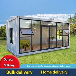 Contenedor Móvil, Casa Modular, Oficina de Cristal, Desmontaje y Montaje, Construcción, Habitación Temporal, Personalización - Product Image 1