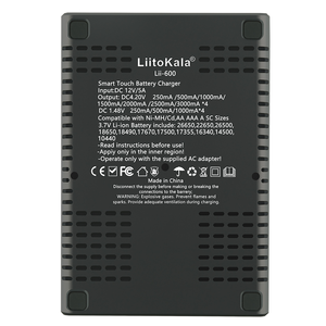 Nhanh chóng <span class=keywords><strong>4</strong></span> khe cắm LiitoKala lii 600 sạc thông minh 26650,22650,26500,18650,1849016340,14500,10440 AA,AAA,C Pin Li-ion - Product Image 4
