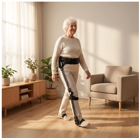 Déambulateur robotisé de rééducation des membres inférieurs assisté par exosquelette pour patients victimes d'AVC, hémiplégie, télécommande sans fil, alimentation USB, 230 kg