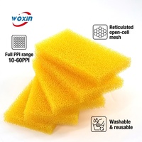Éponge filtrante en PU réticulé Woxin 10~60PPI, feuille de mousse à cellules ouvertes, lavable, pour aquarium, biofiltre pour aquarium