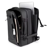 Sac à dos de voyage multifonctionnel personnalisable en stock, sac à dos d'ordinateur de voyage multi-couches imperméable de grande capacité