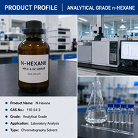 Hexane de qualité HPLC CAS 110-54-3, solvant de qualité analytique pour l'analyse par chromatographie en phase gazeuse et les applications de recherche en laboratoire