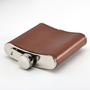 ขวดวิสกี้ทำจากสเตนเลสแบบพกพามีช่องใส่ไวน์ความจุแตกต่างกันโลโก้ออกแบบได้ตามต้องการ - Product Image 2