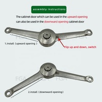 Charnière de support de meuble moderne à fermeture amortie et réglable à 360 degrés, avec fonction de freinage libre pour couvercles rabattables, idéale pour cuisine, salon et chambre.