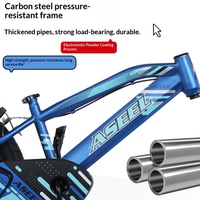 Vélo de montagne pour enfants et jeunes, pour garçons et filles, à une vitesse, cadre en acier haute teneur en carbone, roues de 18/20/22 pouces, roues d'apprentissage