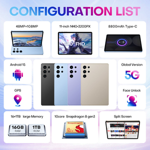 Pad9 Pro 11 Inch <strong>Tablet</strong> With Keyboard Mouse 16gb Ram 1024gb Rom <strong>Android</strong> 15.0 Dual Sim 4g <strong>Tablet</strong> PC - Product Image 2