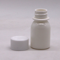 Bouteille de médicament buccal blanc PE 30ml, vente en gros, sirop anti-tabac avec couvercle résistant aux enfants, récipient, Offre Spéciale