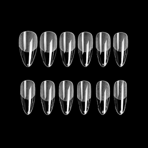 Hanyinails – kit d'extension d'ongles en acrylique professionnel xl, forme carrée, en forme de cercueil, amande <span class=keywords><strong>c</strong></span>, courbe conique, <span class=keywords><strong>clair</strong></span>, naturel, gel, pointes d'ongles - Product Image 1