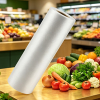 Fabrieks prijs op maat gemaakte voedselzakken rolfolie verpakking transparante plastic rol fruitzakken groenteverpakking zakken