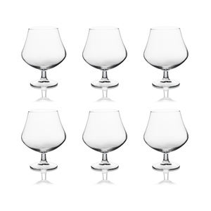 Excelsa Cognac <b>Glass</b> 63 Cl Transparent <b>Goblet</b> Set Of 6 - Product Image 2