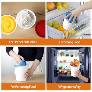 Conteneur à crème glacée réutilisable en silicone écologique personnalisé avec couvercle - Product Image 5