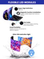 Écran LED GOB pour comptoir de DJ, mur vidéo LED, comptoir de bar intérieur, flexible, pour festival de musique, activité de fête, P1.86 P2.0 P2.5