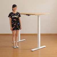 Cadre de bureau électrique moderne en fer robuste à hauteur réglable avec contrôleur Bluetooth 4 mémoires et sécurité anti-collision
