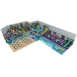 <span class=keywords><strong>Parque</strong></span> <span class=keywords><strong>Infantil</strong></span> Comercial de Última Tendencia, <span class=keywords><strong>Dreamland</strong></span> Ninja Warrior, con Tobogán de Plástico para Interiores, Equipos de Juego para Niños - Product Image 6