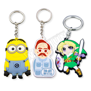 Fabricant de médailles personnalisées, conception de porte-clés en caoutchouc en gros à prix bas, porte-clés <span class=keywords><strong>Mario</strong></span> en PVC - Product Image 4