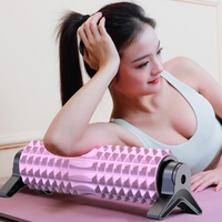 Roller Busa EVA Pemulihan Otot Kepadatan Tinggi untuk Yoga & Fitness, Produk Baru Kustom dengan Bracket, Portabel, Tahan Lama, Nyaman