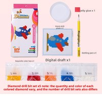 Autocollants de peinture diamantée pour enfants HARDWORK Cartoon, autocollants diamantés 5D DIY pour enfants