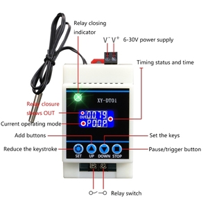XY-DT01 Digital <b>Thermostat</b> Module, High Precision Temperature <b>Controller</b> with Digital Display 30A Relay for Heating and Cooling - Product Image 6