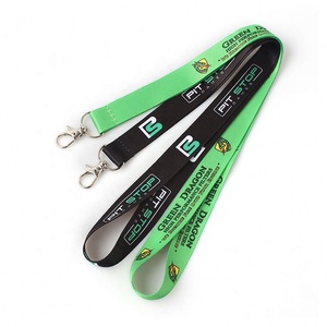 Porte-badge avec logo personnalisé pour carte d'identité Sangle de connexion lanière promotionnelle en nylon de sublimation sérigraphiée en polyester tissé - Product Image 3
