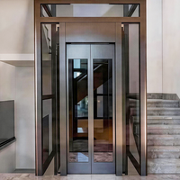 Ascenseur domestique à traction pour bâtiment intérieur, pour villa résidentielle extérieure à 4 étages, ascenseur pour passagers